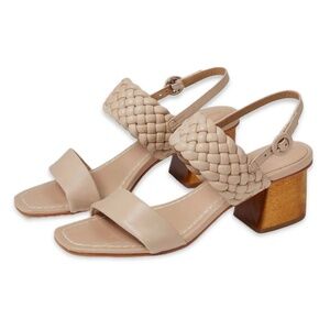 Bernardo Women's Beaufort Braided Nude Sandals